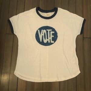 Madewell Vote T-Shirt Size Small NWOT